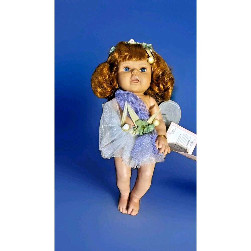 DANEA Dan & EA Collection ❤️️ DOLL Red Brown Hair Fairy ANGELINA Porcelain 11"